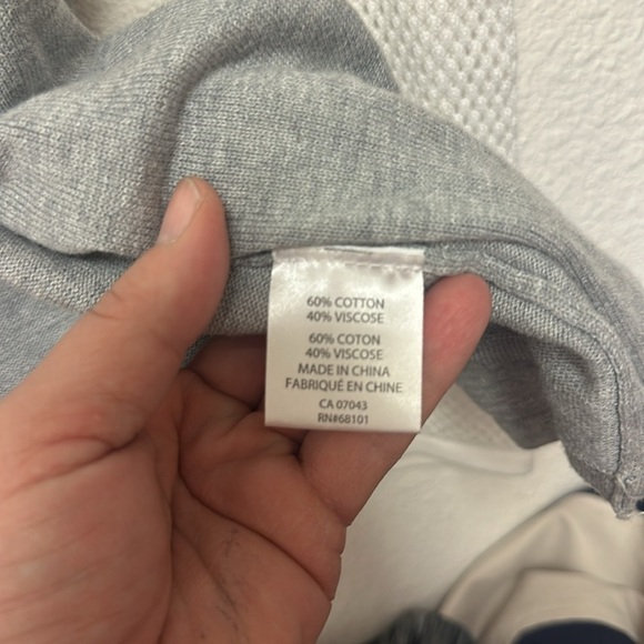 Bellini white and Gary colorblock cardigan size large - Picture 5 of 5